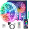 LED Strip 15m,LED Streifen 15m,Led Band mit Fernbedienung,Led Leiste App-Steuerung,Led Lichterkette Musik Sync,Timer-Einstellung Dimmbar Farbwechsel,Led Lichtband für Zimmer Schlafzimmer Deko-1 Rolle