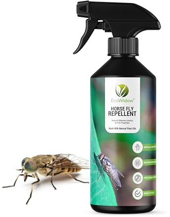 EcoWidow Natural Horse Fly Repellent Spray - 500ml | Citronella-Based Formula | Eco-Friendly | Ideal for Stables, Rugs & Bedding and Clothing Personal Protection