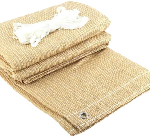 1,5 m Breite HDPE Zaun, Netz Outdoor Gartenzaun, Sichtschutz Maschennetz Balkonzaun - Beige 1,5 x 2 m