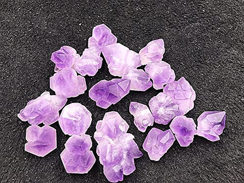 BIANMTSW Cristal Naturel 100g Pierre Naturelle Violet améthyste Cristal Fleur Brut améthyste Pierre précieuse Cristal Collections de la Maison