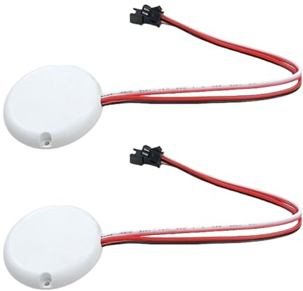 SPORWAY 2 Pezzi Dimmer, Interruttore Dimmerabile DC 12V, Dimmer Touch, Nascosto Interruttore Dimmerabile, Interruttore Dimmerabile per Barra Luminosa a LED Smart Home