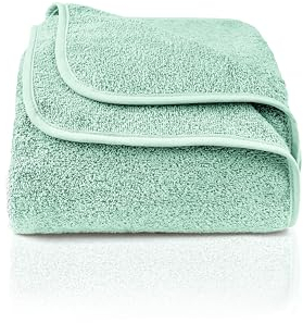 LAYNENBURG Premium Frottee Decke 150x200 cm - 100% Baumwolle - dünne & leichte Sommerdecke - Baumwolldecke als Sofa-Decke & Bettdecke - Frottierdecke & kühlende Sofa-Decke (türkis)