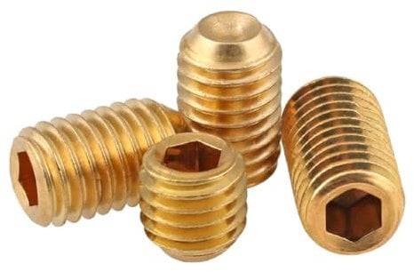 Innensechskant-Gewindestifte mit Messingschrauben mit Ringspitze, 10 Stück, 10 Stück, M8 20mm