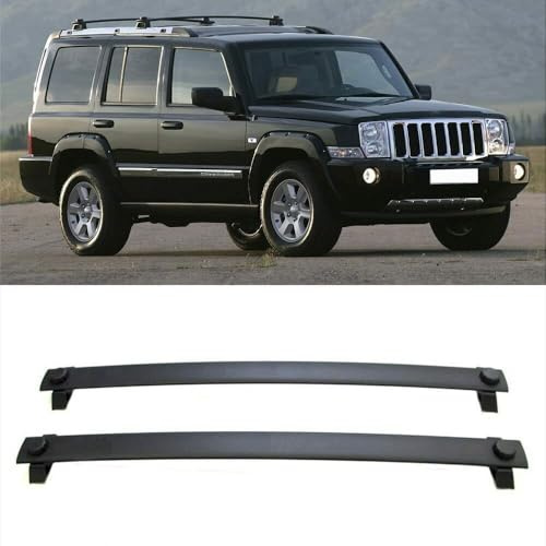 HHYHUJYG Dachträger, Für Jeep Commander 2006-2010,RelingträGer,offene Dachrelings mit,Dachträger Querstange,Lastenträger,Fracht Dachträger