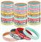 36 Stück Motivationsarmbänder Auf Deutsch, 20.2CM Silikonarmband Kinder, Inspirierenden Sprüchen Silikon Armbänder, Partygeschenke für Studenten, Jugendliche, Kollegen, Erwachsene