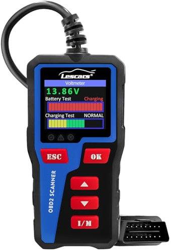 Lescars OBD Tester: OBD2-Diagnosegerät mit 6,1-cm-TFT-Farbdisplay (2,4), bis 300 Codes (Autodiagnose, Kfz Diagnosegerät, Schnittstellentester)