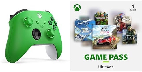 Xbox Wireless Controller - Standard - Velocity Green + Game Pass Ultimate 1 M