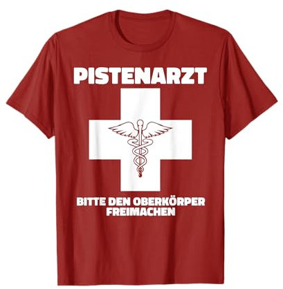 Pistendoctor Apres Ski Tirol Ski-Kostüm Arzt Skipiste Männer T-Shirt