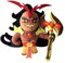Shadow Milk Cookie Kuscheltier, Hübsches Tier Plüschtier aus Cookie Run Kingdom Cartoon Charaktere Spielzeugpuppe Geschenk for Fans Spieler und Kinder(Burning Spice)