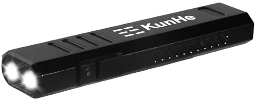 KunHe 800 lumen 1200mAh EDC Torcia Elettrica Piatta Ricaricabile Piccola Tasca Torcia 5 Modalità LED Luce di Lavoro con Base Magnetica per Campeggio Escursionismo Emergenza Manutenzione Auto