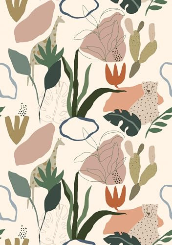 Roomblush - Safari Non-Woven Wallpaper - Nursery - 200cm x 285cm - RB246