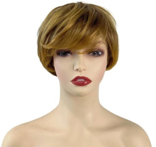Hitzebeständige Faser Kurze Perücken Haarteil Komfortables Design Kopfbedeckung Für Frauen Tägliches Schnelles Haarstyling Zubehör Synthetische Blonde Bob Perücken