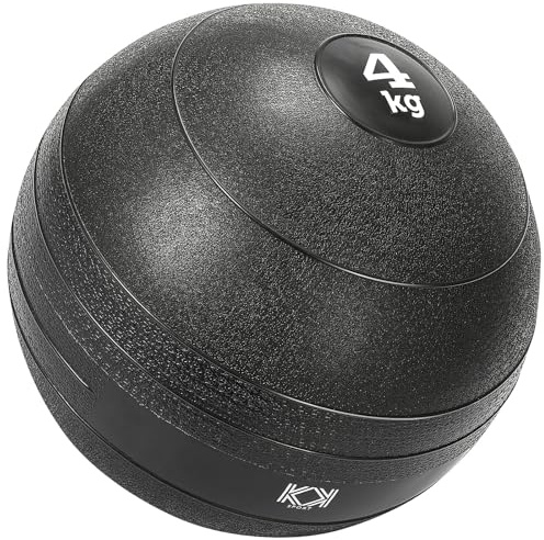 KK Slam Ball 4kg, 6kg, 8kg, 10kg Heavy Duty Medicine Ball. No Bounce Rubber Exercise Ball. Strengthens, Sculpts & Conditions. Gym or Home Use. Workout Ball for Exercise & Training. Strength & More.