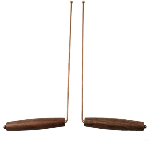Baguette de radiesthésie en cuivre pur pour la détection de métaux, la chasse au trésor et la géomancie - 29 cm x 12 cm - Baguette de détection ergonomique - Compatible