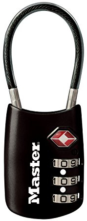 Master Lock 4688D Accepted Set Your Own Cadenas à combinaison approuvé par la TSA Noir