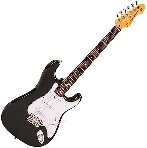 Encore E6BLK E6 Hochglanz Blaster E-Gitarre schwarz