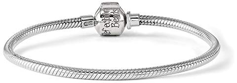 Sterling Silber Reflexionen Scharnierverschluss Bead Armband – 23 cm