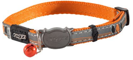 ROGZ CB08-D Halsband Nightcat, S, orange