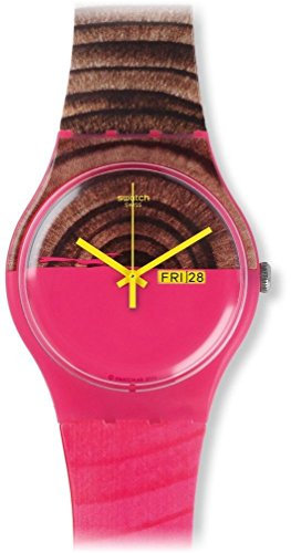 Swatch Mixte Analogique Quartz Montre avec Bracelet en Silicone SUOP703