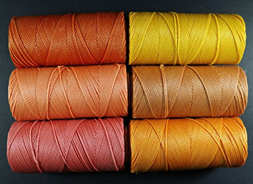 FILO CERATO LINHASITA BRASILIANO COLORE ARANCIONE 6 BOBINES