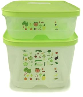 TUPPERWARE Kühlschrank 4,4L hoch+1,8L flach limette KlimaOase Klima Klimakönig