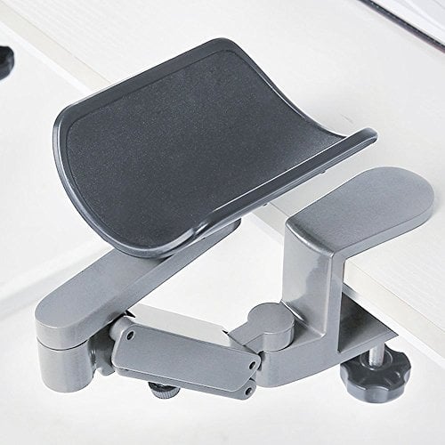 FUZADEL Ergonomische Armlehne, Schreibtisch, drehbar, Computer-Armstütze, Büro-Ellenbogenstütze, Armpolster, Handauflage, 360 Grad drehbar