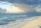 ForWall - Vlies Fototapete Strand Meer Nordsee Natur Himmel Wellen 368x254 cm - Fototapeten - Tapeten - für Wohnzimmer Schlafzimmer - Vliestapete Wandtapete Tapete 3D Effekt- inkl. Kleister