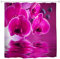 A.Monamour Duschvorhang Lila Phalaenopsis Orchidee Blume Blüte Reflexion In Wasser Zen Spa Natur Floral Hintergrund Drucken Wasserdicht Polyester Stoff Duschvorhang Für Badezimmerzubehör 180x200 cm