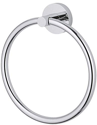Stainless Steel Towel Holder, Bathroom Towel Ring, Wall Mount Hanging Towel Hanger Bath Accessories, Contemporary Round Style/Shape Hand Kitchen Towel Holder