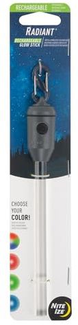 Nite Ize Radiant Rechargeable LED Glow Stick - Disc-O Select - Color Changing Light for Nighttime Visibility & Outdoor Use - Chemical-Free, Waterproof & Rechargeable Glow Stick - Includes S-Biner