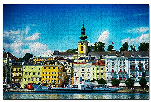 Österreich Traunsee Gmunden Puzzle 1000 Teile Holzpuzzle Erwachsene Spielgrafik Reise Souvenir Holz