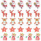 Amosfun 50 Stücke Weihnachten Knöpfe Holz Weihnachtsmann Holzknöpfe Stern Holzscheiben Rentier Fuchs Kinderknöpfe Tischdeko Streudeko für Kinder Basteln Nähen Scrapbooking DIY Geschenk