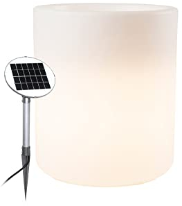 8 seasons Design Elegant Pot S (Solar) 32361S Weiß