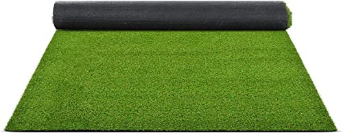 Floordirekt Premium Kunstrasen Terraza | Rasenteppich | Rollrasen | Polhöhe: 18 mm | Robust & UV-stabil | Kunststoffrasen | Garten-Rasen | Rasen für Balkon, Terrasse & Garten (200 x 400 cm)