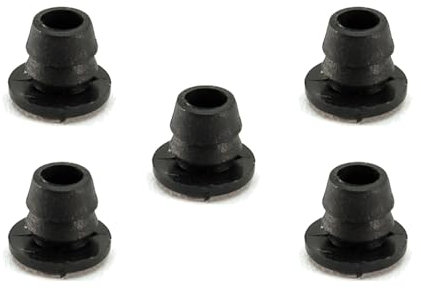 5 Stück Fahrrad Rahmen Kabel Führung Durchgangs Tüllen Schutz Stopfen Cap 6 mm schwarz