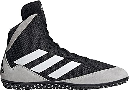 adidas Mat Wizard 5 Wrestling Shoes (Black/Grey/White, 8.5)