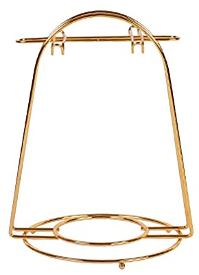 YY YEARCHY Coffee Mug Holder, Espresso Cups Holder Cup Drying Rack Cups Drainer Stand Metal Mug Tree Cups Organizer with 4 Hook Hangers for Kitchen Counter and Tea Party(Gold)