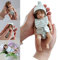 CAMANDY Mini Reborn Baby Puppe 6 Zoll 15cm Vollsilikon Lebensecht Baby mädchen Handgemacht Spielzeug für Neugeborene Babys