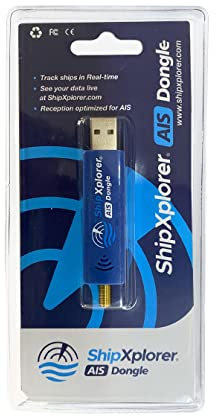 ShipXplorer AIS-Dongle, Blau: USB 2.0 Dongle, AIS-Schiffs-Tracker, NMEA Ausgang, Echtzeit-Schiffsverfolgung