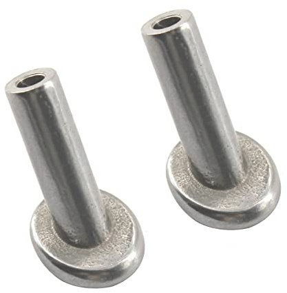 Lot de 20 manchons de protection de câble coudés en acier inoxydable 316 de qualité marine pour balustrade de 3/16
