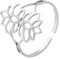Lotus Blumen Ringe für Frauen Mädchen Floral Ring Band verstellbar Edelstahl Lotos Offener Ring Schmuck Geschenke für Geburtstag Jahrestag Neujahr Weihnachten (Stil 2-Silver)