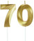 Lahviuu Geburtstag Zahlen Kerzen,70 Geburtstag Zahl Kerzen Gold Geburtstagskerzen Cake Topper Geburtstag Kuchendeko Kuchen Dekoration,für Hochzeit Party Hochzeit Jahrestag Feier Lieferungen