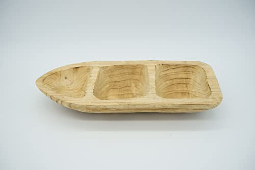 Mut Holy - Boat Shaped Wooden Bowl