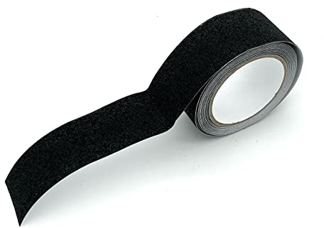 KAISER plastic® Antirutsch Klebeband | 50 mm x 5 m Länge | schwarz und wasserfest | Antislip Tape für Treppen, Leitern, drinnen und draußen