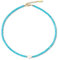 COAI Geschenkideen Choker Kette mit Natürlicher Weißen Süßwasserperle Türkis Perlenkette für Frauen Damen