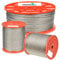 Renomo24 Drahtseil Edelstahl 1mm - 8mm INOX Stahlseil V4A Rostfrei Seil AISI 316 Edelstahlseil (20m, 1mm - 7x7)