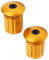Bike Handlebar End Plugs, Bicycle Aluminum Alloy Expansion Lock Bar Plug Adjustable End Caps for Mountain Bike Folding Road Bike(Gold)