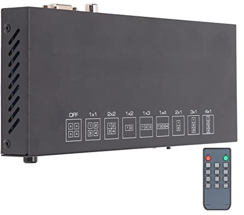 Controlador de Pared de Video LED, 4 Puertos 4K @ 30Hz Video Splicer 1x4 LED Video TV Wall Splicer, para Series, para, para, para Oficina, Pantalla Publicitaria (Enchufe