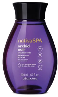 O Boticário Nativa SPA Orchidea Noire, Olio Corpo Profumato, Lozione Corpo con Gocce di Quinoa per Più Idratazione 200 ml