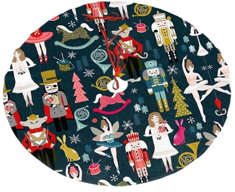 Women_S Nussknacker Ballett Xmas Dance Premium Plüsch Baumrock - Ideale Weihnachtsdekoration und Festtagsbedarf